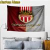 Custom Name As Monaco Fc Crest Tapestry Room Decoration Wall Hanging for Living Room Bedroom, dormitory, Birthday and Christmas gifts