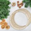 10pcs Wooden Wreath Frame Round Garden Decorations  Perfect Birthday Gift for Friends