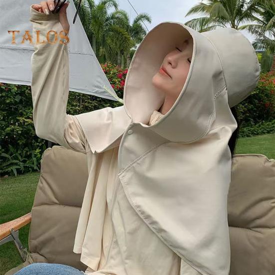 Women Sun Protection Hat Wide Brim Shawl Sun Hat with Neck Flap Outdoor Fishing Visor Hat Summer Beach Buckle Hat for Hiking