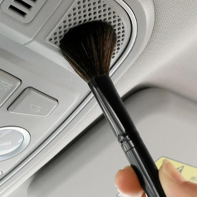 Car Interior Ultra-Soft Brushes Dashboar Air Outlet Duster Soft Bristles Brushes Portable Clean Detailing Brush Auto Accessories