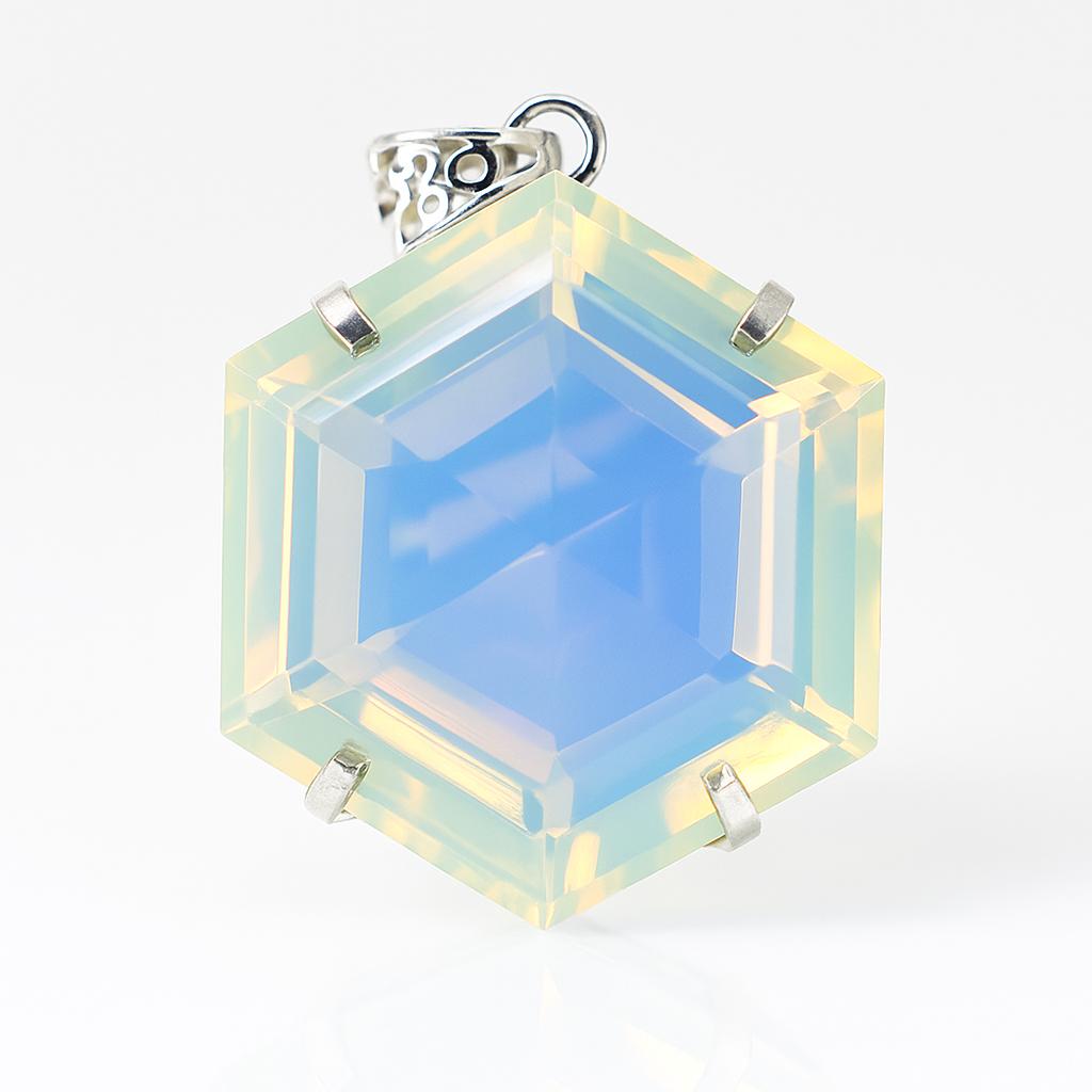 Multicolor 79.7 Ct CERTIFIED Opal Fancy 925 Sterling Silver Ethiopian Pendant AI-80-NS