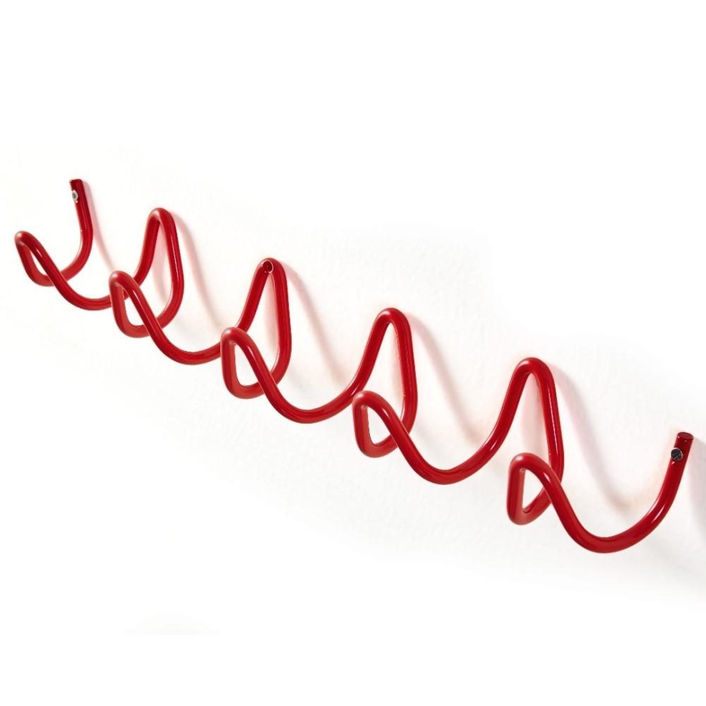 Wellenförmiger Metallwandhaken Wasserdichter an der Wand montierbarer Kleiderhaken für die Türrückseite Platzsparend Feuchtigkeitsbeständiger Schlüsselhakenständer Handtücher