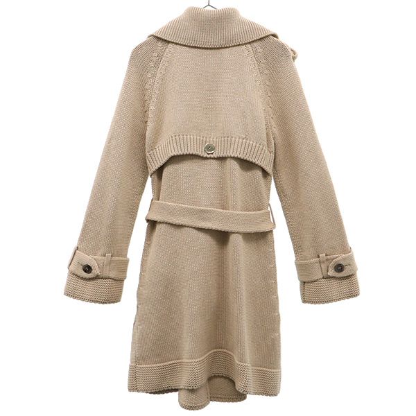 Epoca Knit Trench Coat 40 Beige Women Used