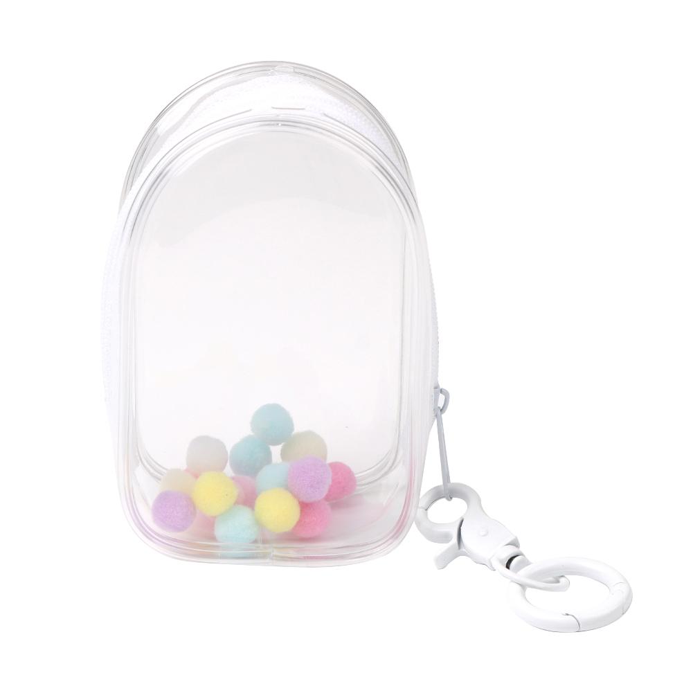 Portable Transparent PVC Organizer Box Bag Toy Storage Zipper Pouch for Doll Toy