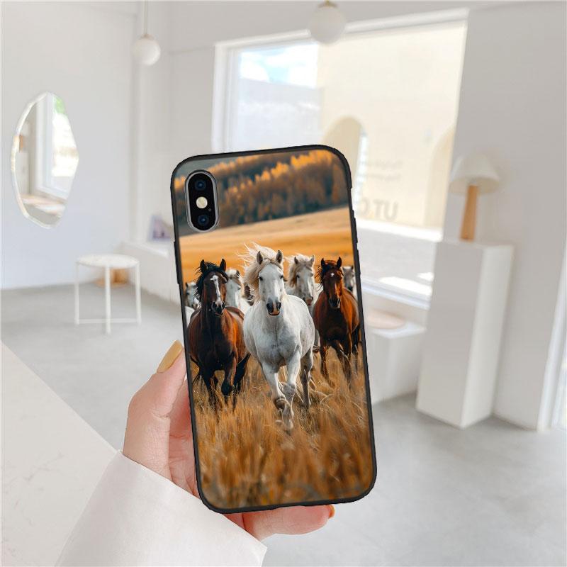 CJ53 Fine Horse Soft Shell Phone Case for Xiaomi Poco C40 C50 C51 C55 C65 C71 C75 F3 F5 F6 F7 M2 M3 Pro Ultra