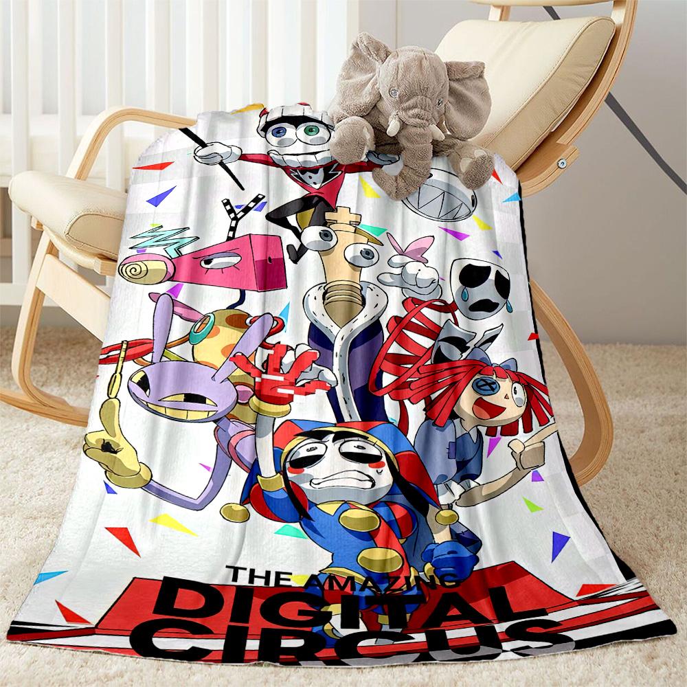 Digital Circus Blanket Ultra-Soft Perfect for Chair Livingroom Sofa for All Occasions Digital Print Best Holiday Gift for Friends Family