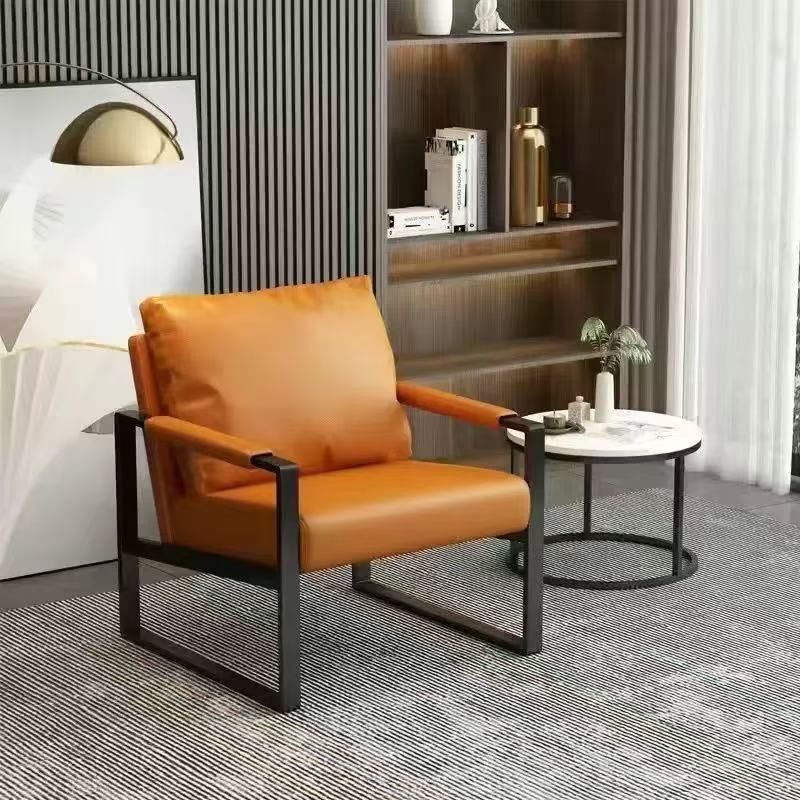 Nordic Single Sofa Chair Italian Light Luxury Small House Living Room Leisure Business Negotiation Reception Lazy Sofa Chair