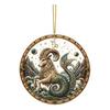 Zodiac Sign Decor 2D Flat Pearl Painting Ornament, Double Sided Theme Hanging Gem Home Ornament Art Craft, Rhinestone Beads Pattern Acrylic