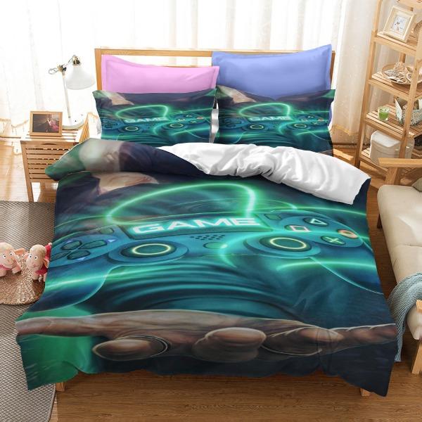 Spielekonsolen-Griff Zwei Serien Bettwäsche Dreiteiliges Eaby Heimtextil-Set
