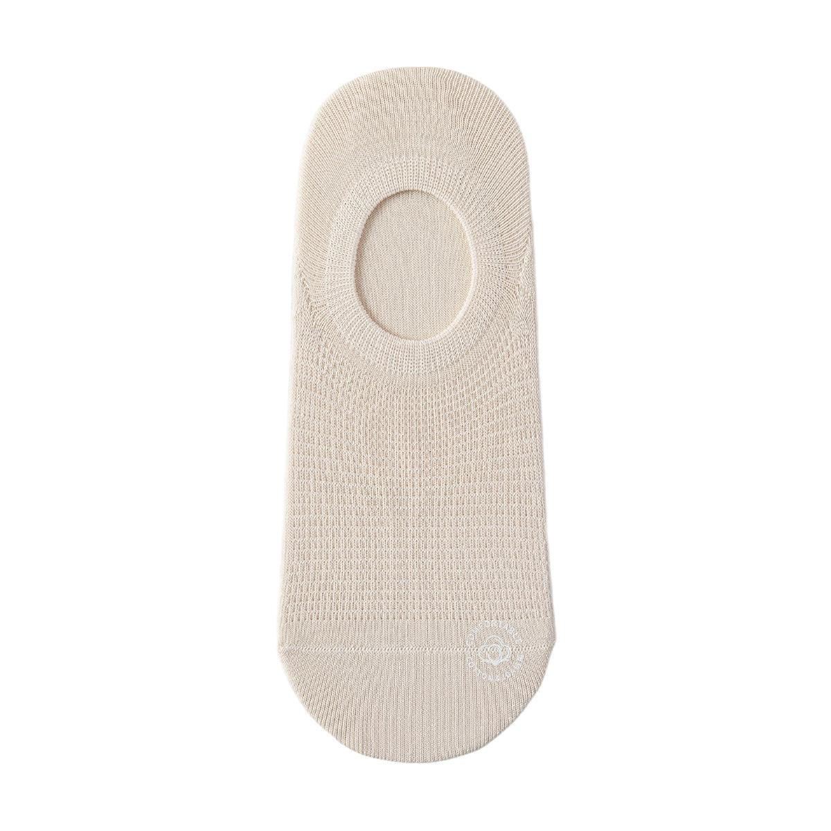 

Spring and Summer Style Anti-Bacterial Pure Cotton Thin-Top Invisible Net Mesh Breathable Short Socks Casual Cotton Socks 1 pair абрикосовий