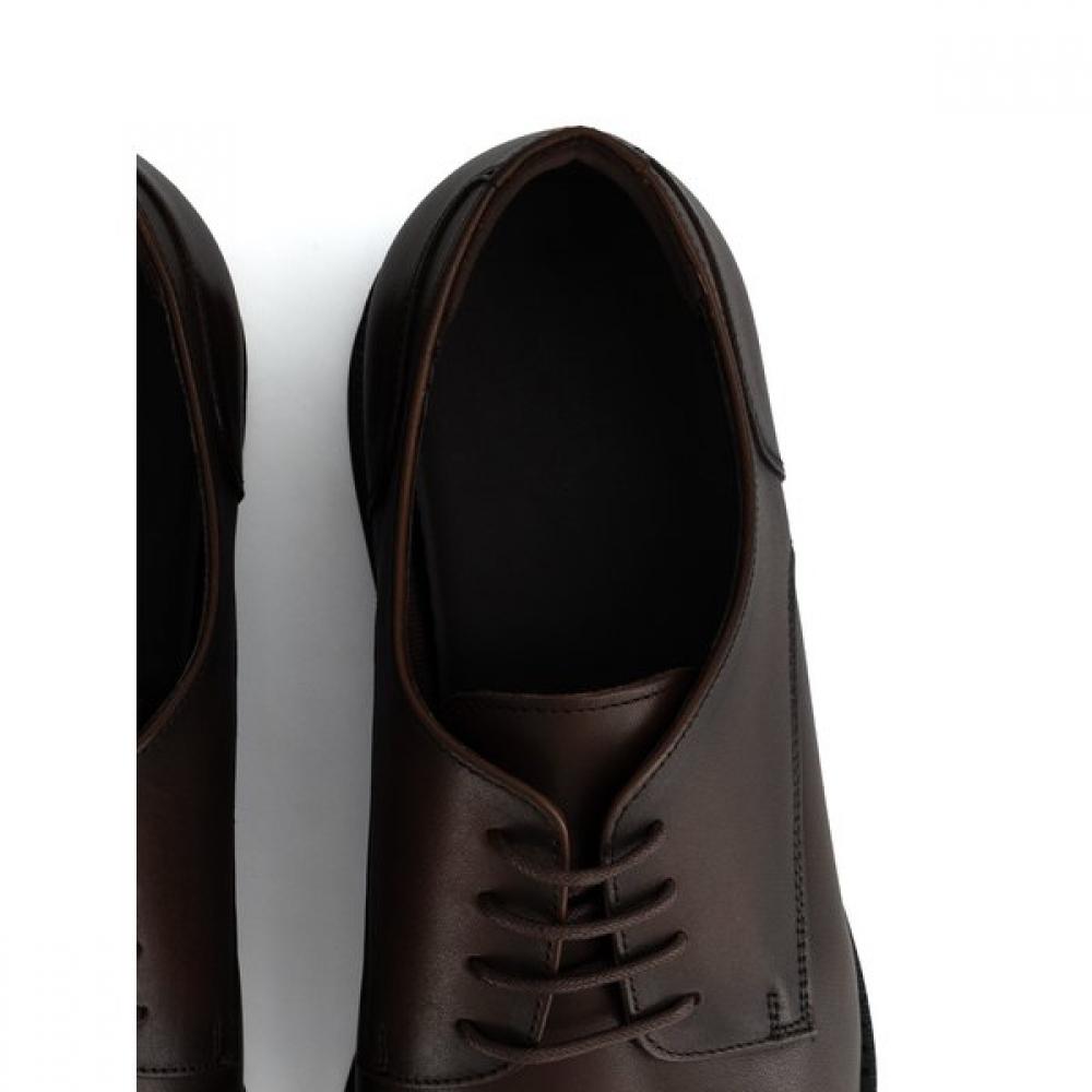 Daks Men Plain Comfort Derby Shoes Dark Brown Drx607kh22