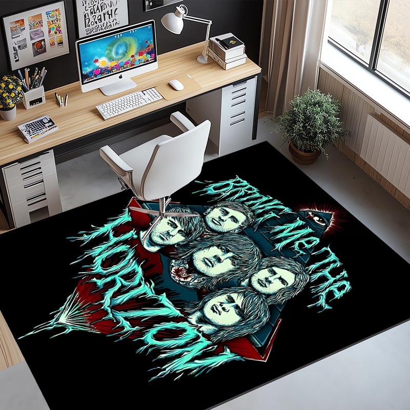 Bring Me the Horizon Pattern Rug, Indoor/Outdoor Mat, for Picnic, Gameroom, Bedroom, Office, Living Room, Home Decor Carpet, Birthday Gift