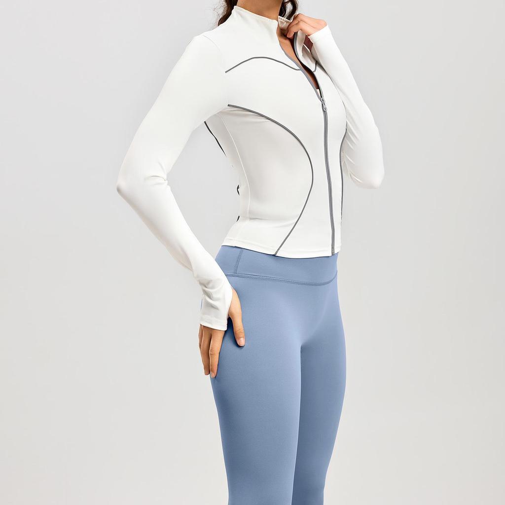 Spring/Summer Windproof Reflective Slim-Fit Yoga & Running Fitness Set