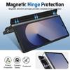 Wristband Holder Leather Case for Samsung Galaxy Z Fold 8 Ultra 7 6 5 4 3 Metal Lens Stand Screen Glass Film Protection Cover