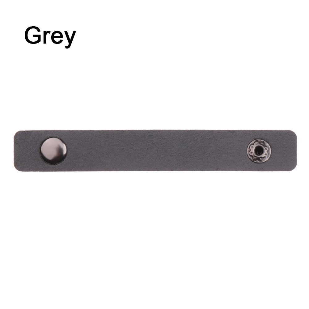 Work Travel Accessories Earphone Wrap Winder Wire Ties Tie Wraps Keeper Leather Cable Straps