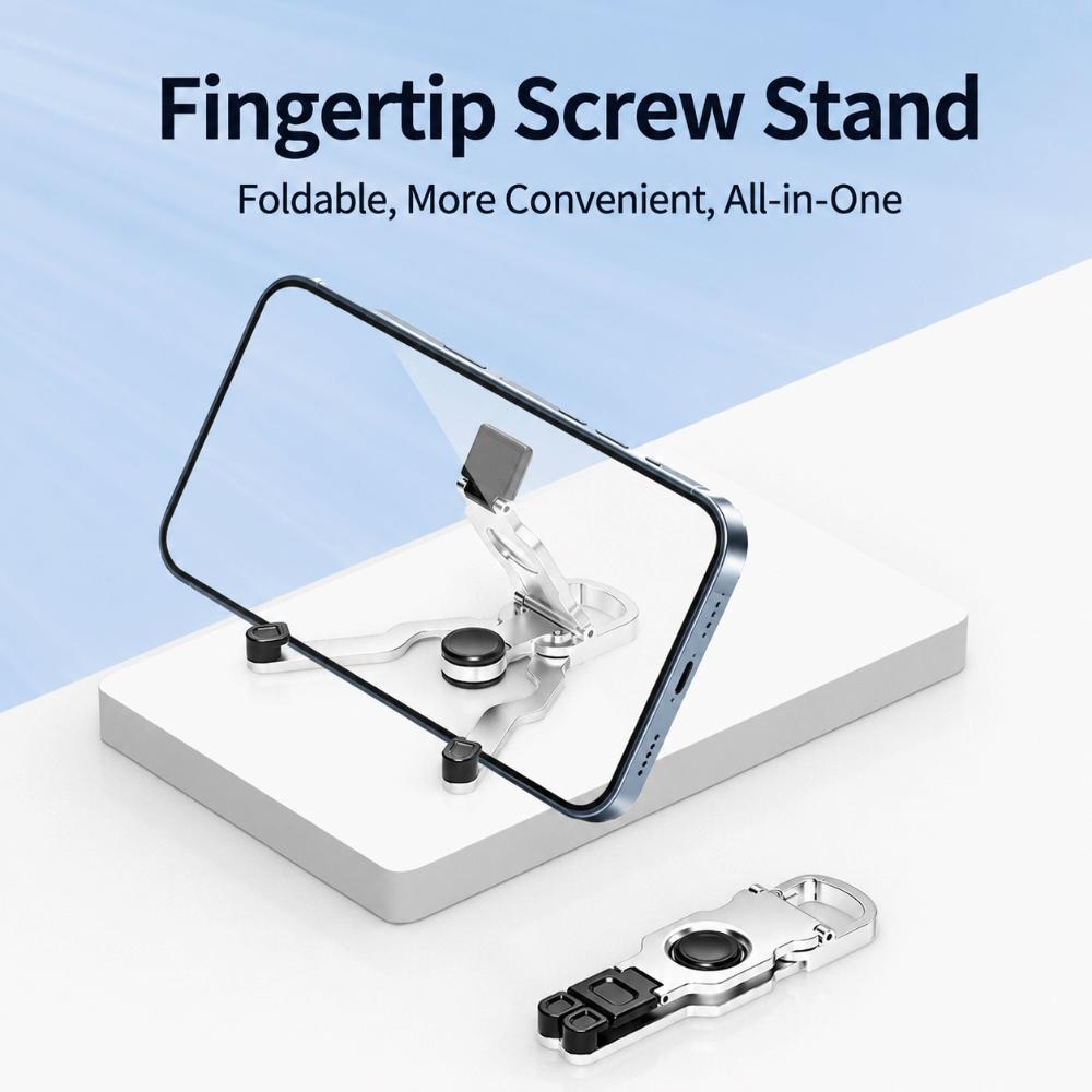 Zinc Alloy Keychain Stand Anti-Slip Foldable Phone Stand New Fidget Spinner Phone Stand Phone