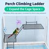 Multi-Level Bird Cage Platform Durable Climbing Ladder Interactive Parrot Station  Indoor