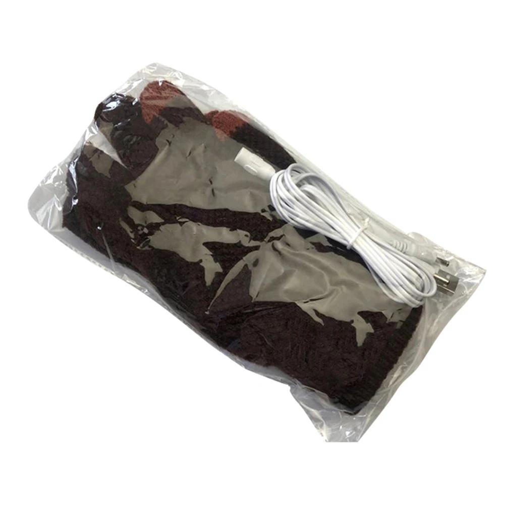 USB Warm Hand Heating Gloves Practical Windproof Constant Temperature Hand Warmer Soft Wearable Winter Mittens for Men