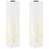 Solar LED Path Light 2 Pcs White Cold Rolled Steel