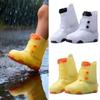Children Rain Shoe Cover Waterproof Rainproof PVC Galoshes Anti Slip Rain Boot Covers For Toddler Kid Outdoor Activity