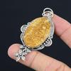 Sisters Day Sale 925 Sterling Silver Natural Psilomelane Dendrite Flower Pendant