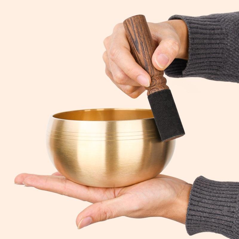 Misa Sanskrycka Nepal Tybet Budda Tybetańska Misa Śpiewająca Joga Medytacja Misa do Śpiewania Mosiężny Dzwonek Terapia Muzyką