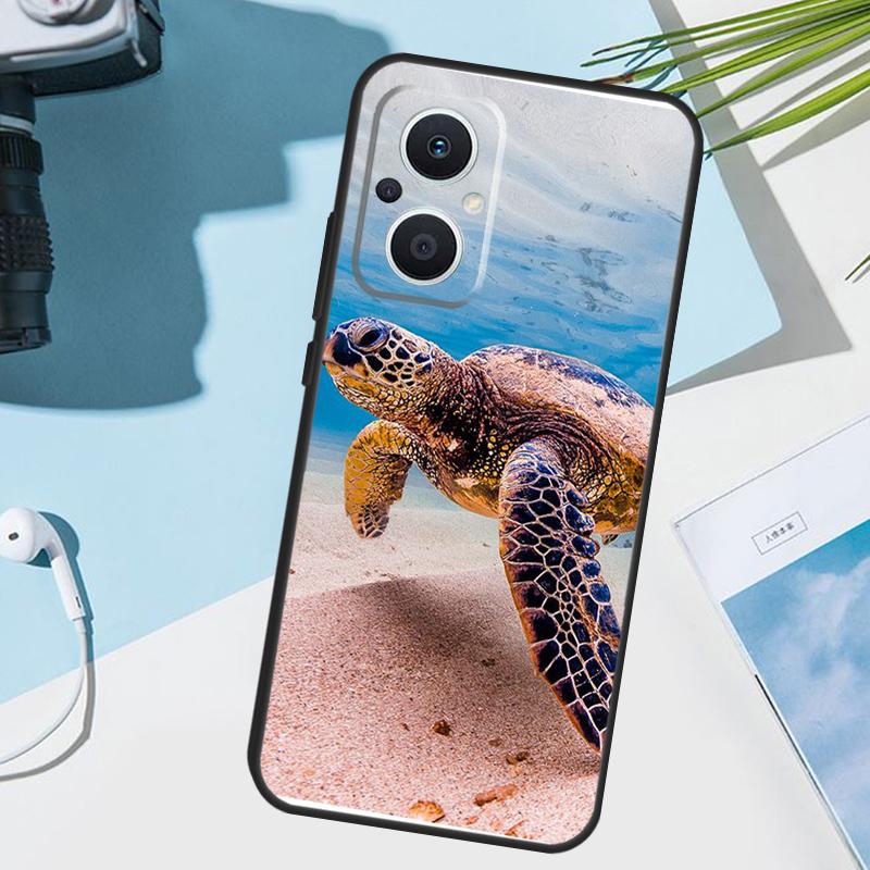 

warming green turtles Cover For OPPO Reno 8 7 Lite 10 11 12 13 14 Pro 11F 12F 13F 14F OPPO Find X8 X5 X9 Pro Case OPPO Reno13
