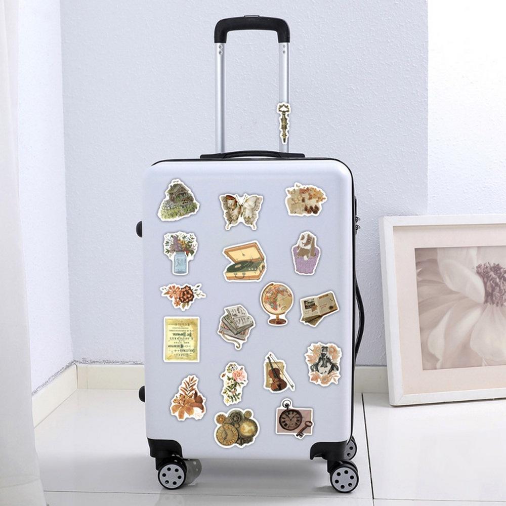 50110Pcs Classic Vintage Stickers Retro Aesthetic Cottagecore Decor For Scrapbooking Laptop Fridge Guitar Travel Luggage