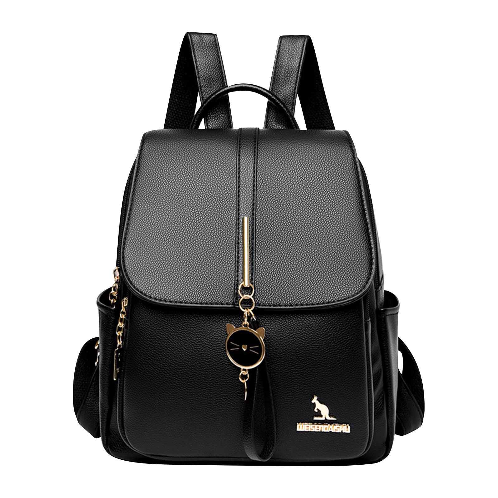 Soft Leather Backpack Summer New Lychee Pattern Large Capacity PU Leather Fashionable Trend Women s Backpack Backpack Women s Backpack
