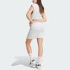 Adidas Originals Trefoil Musc Dress Letter Logo Print Sports Knit Fitted Round Neck Sleeveless Dress Women Dresses Light-Gray IC3081