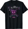 One Piece Anime Colorful Straw Hat Glitch with Kanji T-Shirt