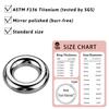 ASTM F136 Titanium Large Gauge 4G 6G 8G 10G Single Hinged Clicker Segment Hoop Ring Mirror Septum Nose Piercing Anodizing Body