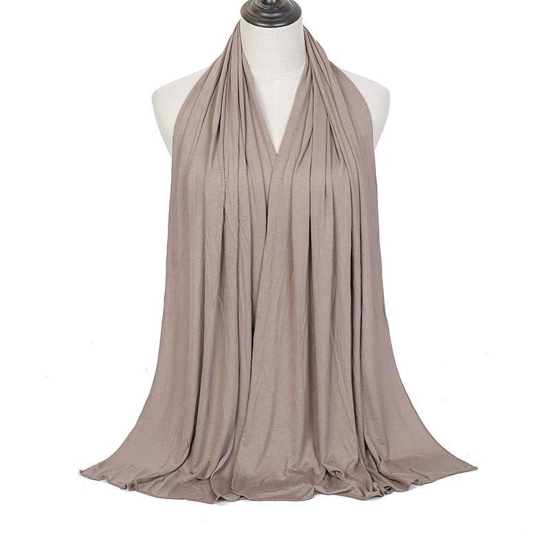 Modal Solid Color Long Scarf: High-Quality, Breathable, Soft Handfeel, Mercerized Cotton (YW125)