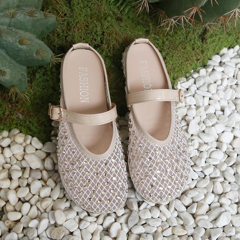 

Fashion Women Sandals Mesh Breathable Fashion Designer Brand Women Sandals New Flat Soft Sole Mary Jane Shoes Women Sandalias De Mujer 40