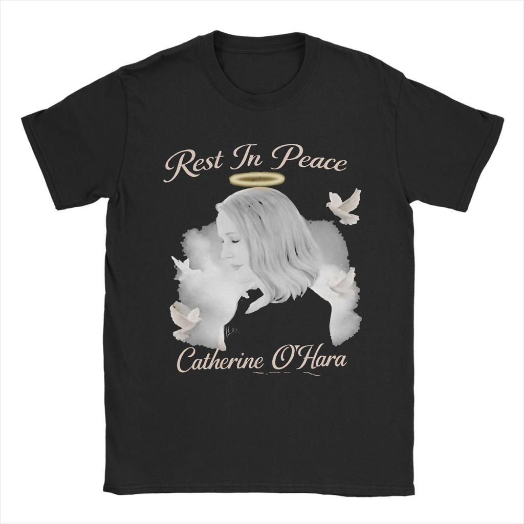 Catherine O'Hara Moira Rose Men's T Shirts  Novelty Tees Short Sleeve Crewneck T-Shirts Pure Cotton 4XL 5XL 6XL Clothes