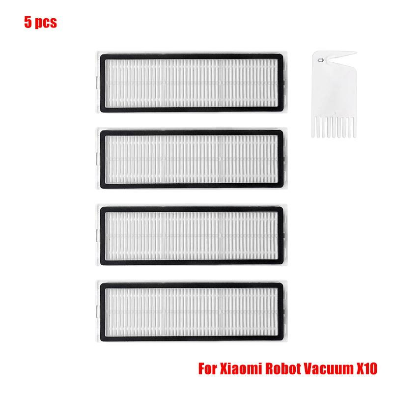 Main Side Brush Hepa Filter Mop Cloth Dust Bag For Xiaomi Robot Vacuum X10 Robot Vacuum Cleaner Parts Replacement Accessories