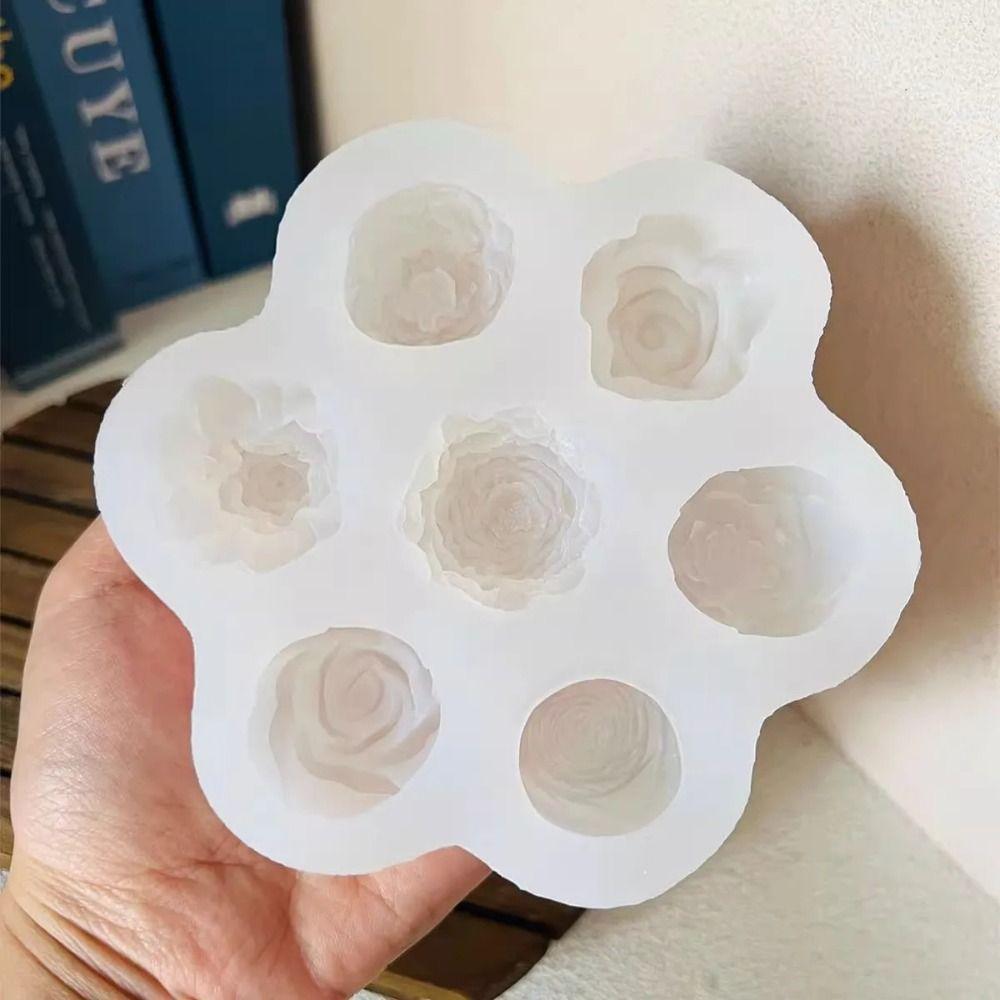 Flower Shape 3D Rose Cake Mold Heat-resistant Dessert Decorating Tools  Chocolate Making