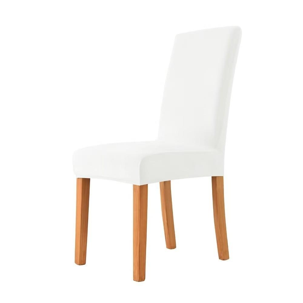 

High Back Dining Chair Cover Elastic Spandex Kitchen Chair Cover Stretch Chair Cover Dining Room білий
