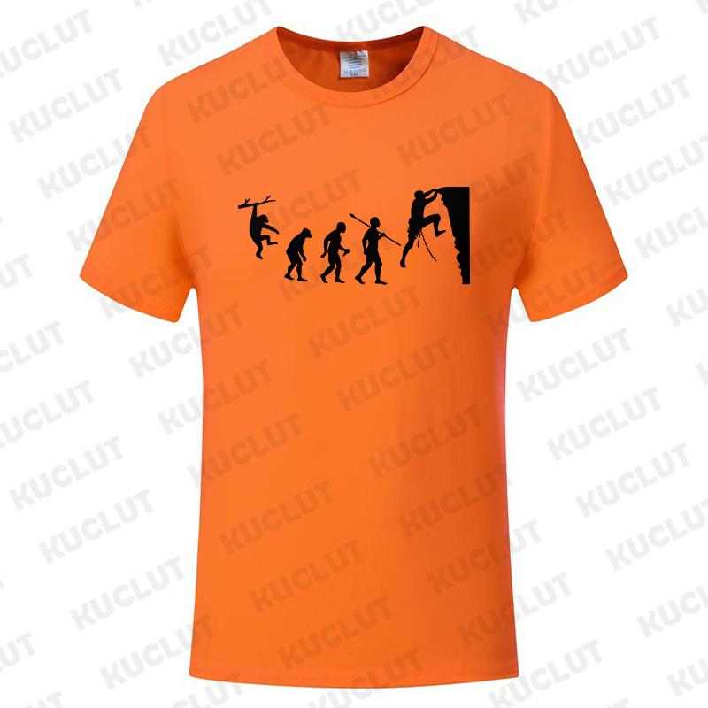 Fashion T-Shirts Male Tshirts Men Summer Tee Shirt Women Evolution Climbing Design Short Sleeve Top Tees Female Boy Brand Tees