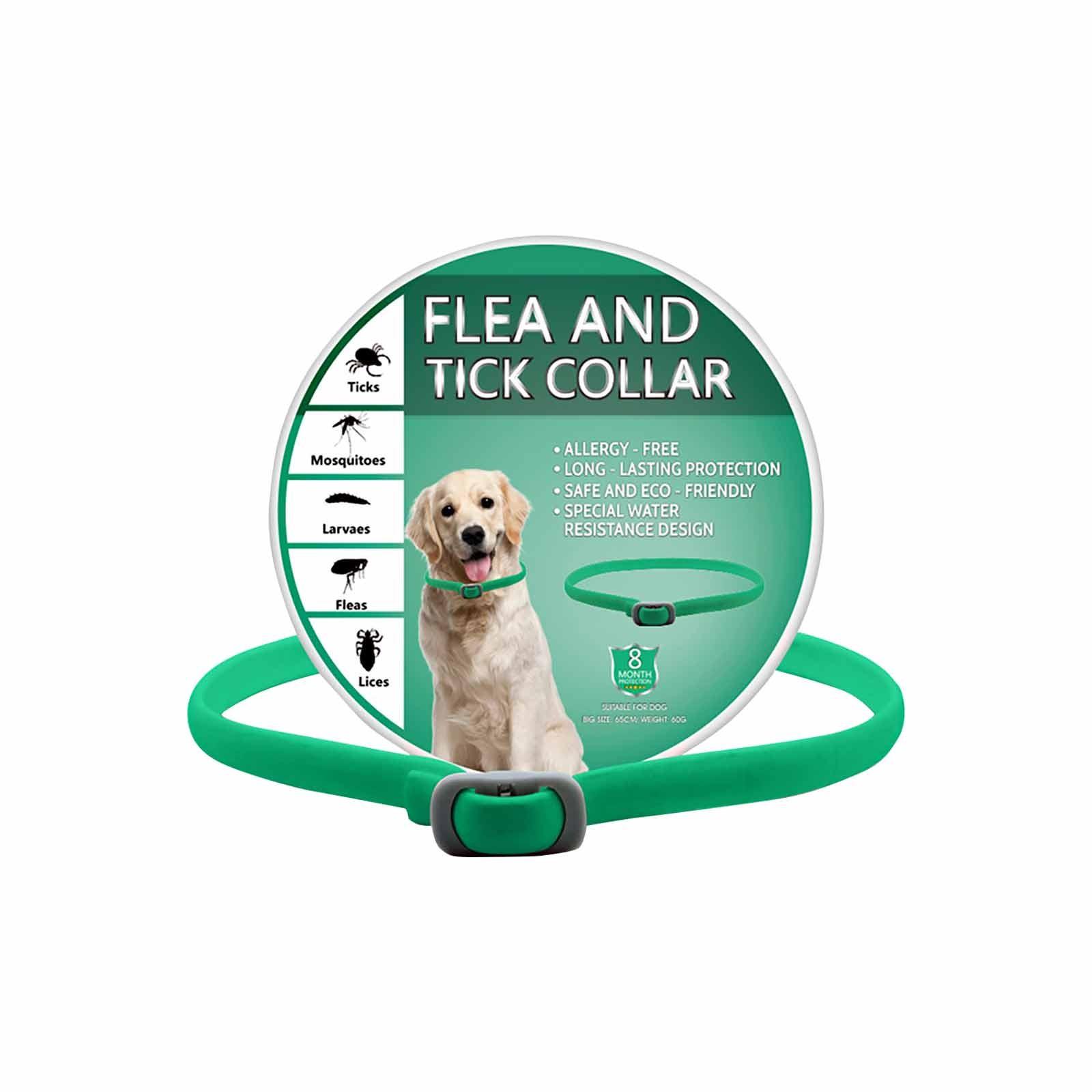 

Ошейник от клещей для собак - Эффективный против - Водонепроницаемый и регулируемый Клещ с натуральными ингредиентами One Size зелёный