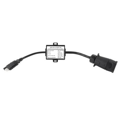 Trailer Connector Light Converter USA 4 Pin To EUR 7 Pin Adapter Stop Brake Signal Separating