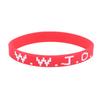1 Pezzo Braccialetti in Gomma WWJD Colorati What Would Jesus Do Braccialetti in Silicone Per Uomini Donne Bomboniere Festa Cristiana Gesù WWJD