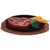 Realistic Miniature Steak Toy with Fake Meat for Dollhouse Kitchen Decor and Play Accessories Assorted Color