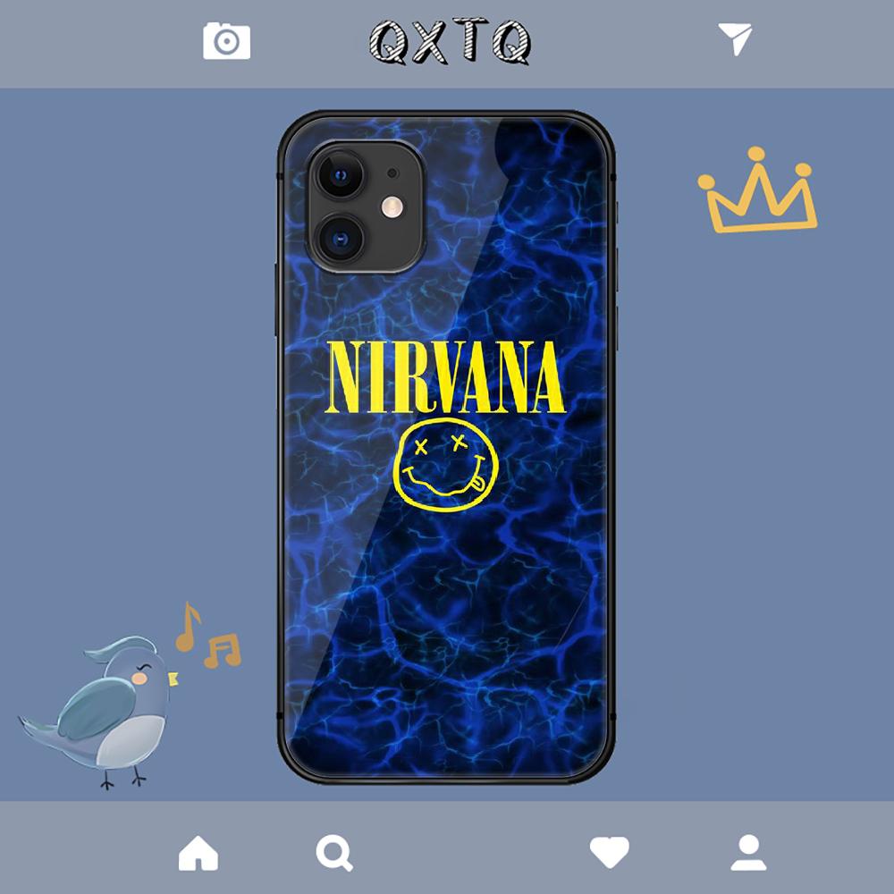 N Nirvana Banda de Rock Funda Para iPhone Samsung Galaxy Redmi Note S 17 16 15 14 13 20 24 25 54 Pro Max Ultra Fe Cubierta de Vidrio Templado