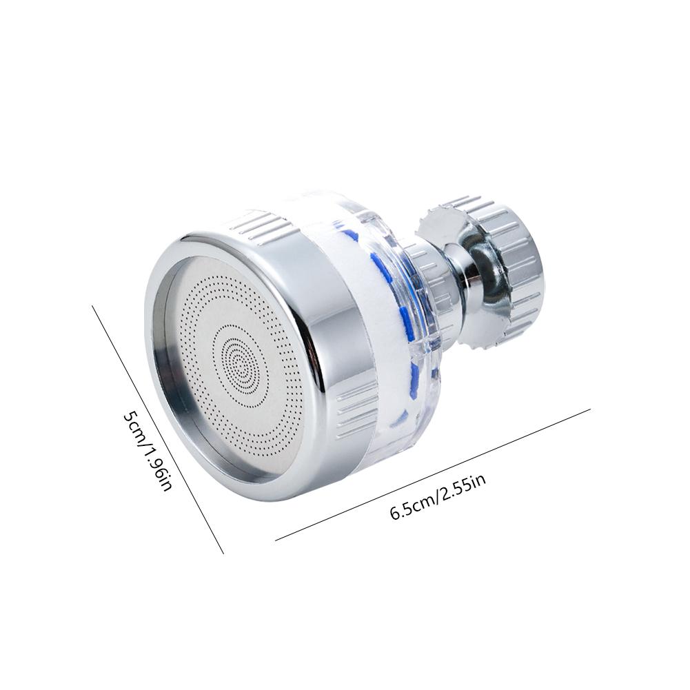 Kitchen Faucet Water Filter Pressurized Sink Filter Water Purifier 360° Tap Splash Proof Faucet Aerator Extender for Bathroom