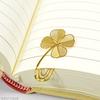 Plant 4Pcs Classical Four Leaf Wedding Graduation Gift Metal Bookmark