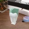 Durable Business Card Stand 3D Printed Holder, Tooth Shaped Matte White Organizer, One-piece Molded Holder Minimalist Style Ornament for Dental