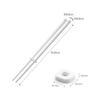 Yamazaki Jitsugyo Silicone Chopsticks White Approx. W0.8 X D0.8 X H30cm Tower Chopsticks with Chopstick Keeper Heat Resistant 4274