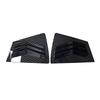 For Mazda 3 2009-2013 Car Rear Louver Window Side Shutter Cover Trim Sticker Vent Scoop ABS Carbon Fiber Black Auto Accessories