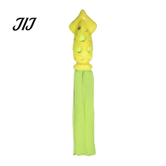 Durable Dog Chew Toys Octopus Squid Toy, Interactive Tug Squeaky Pet Molar Toy with Washable Squeak for Pets Fabric Strips, Waterproof Dogs,